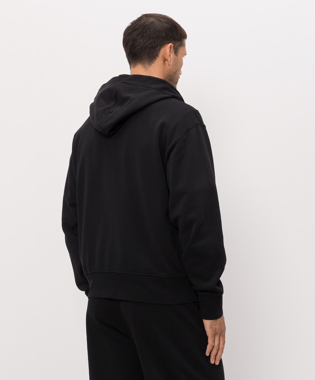 Stone Island Черная спортивная куртка с принтом логотипа L2S156100009S0467 изображение 4