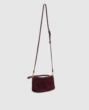 Gianni Chiarini Бордова замшева сумка крос-боді Nora BS10224CMPL