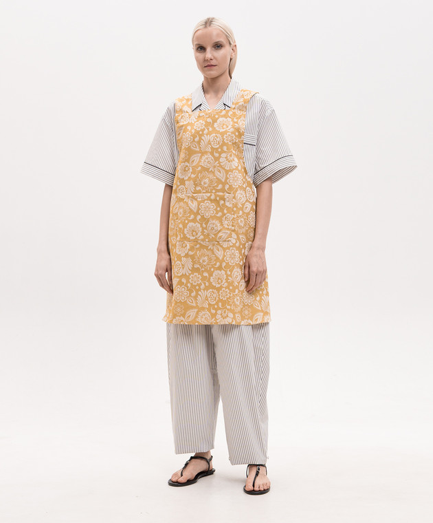 Le Jacquard Fraincais Жовтий фартух Alegria з бавовни 31476 зображення 2