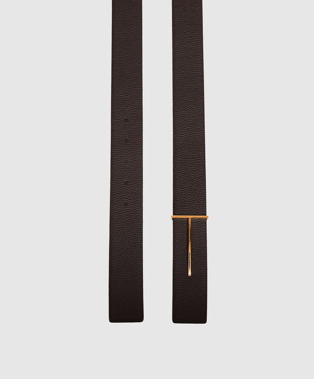 Tom Ford Двосторонній шкіряний ремінь з брендовою пряжкою TB331LCL236G зображення 3