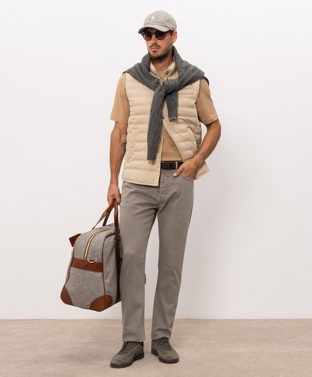 Brunello Cucinelli Джинсы цвета хаки M277PX1290 изображение 2