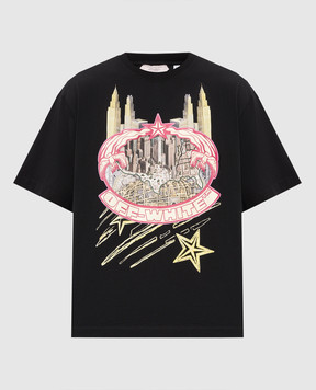 Off-White Чорна футболка Big Frame World 44MAA120Z26J002