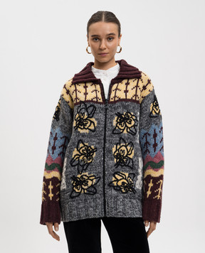 La DoubleJ Сірий кардиган Chalet з вовною PUL0288KNI166VA398