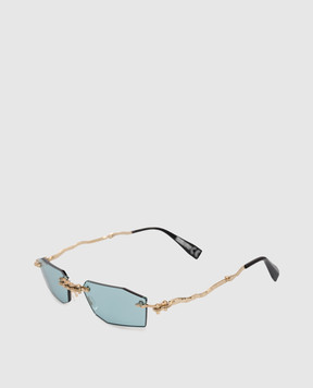 Kuboraum Золотисті складні сонцезахисні окуляри H40 KRSH40GG0000004E