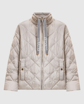 Max Mara Бежевая стеганная пуховая куртка MTCPISOFT MTCPISOFT
