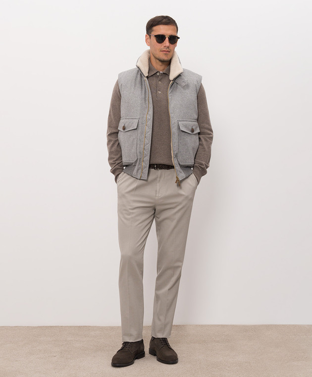 Brunello Cucinelli Коричневое поло M2200295 изображение 2