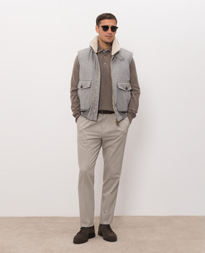 Brunello Cucinelli Коричневе поло M2200295