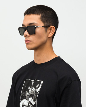 Alexander McQueen Черные очки с логотипом 841552J0749