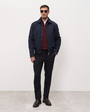 ISAIA Синяя куртка из шерсти SX732494370