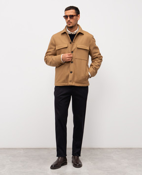 Peserico Синие брюки из хлопка R54701L107960