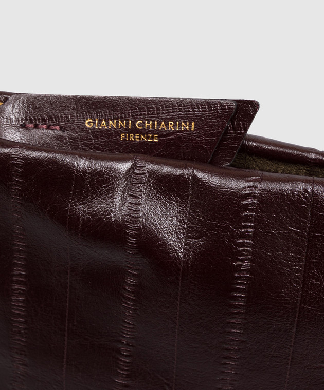 Gianni Chiarini Бордова шкіряна сумка крос-боді Fanny BS12644EEL зображення 4