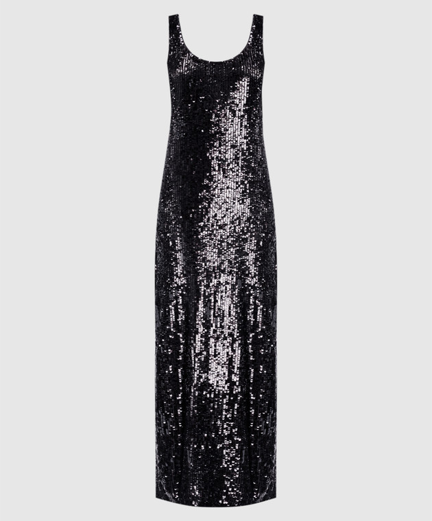 Simkhai Черное платье макси Bex в пайетке 5261192SS