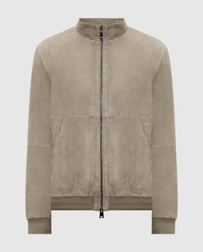 Cashmere&Whiskey Замшева куртка кольору хакі 23254100332