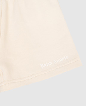 Palm Angels Дитячі бежеві шорти PB6X003S26FLE001