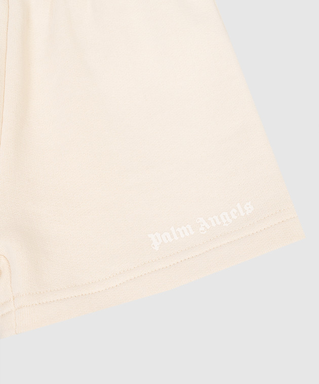 Palm Angels Дитячі бежеві шорти PB6X003S26FLE001 зображення 3