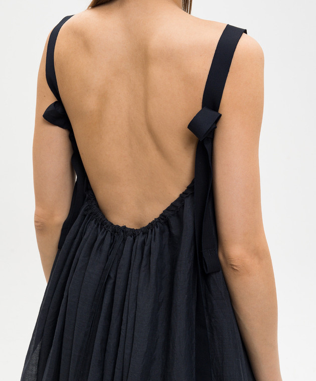 Marc Le Bihan Синя сукня з рамі з відкритою спиною 2131 зображення 5