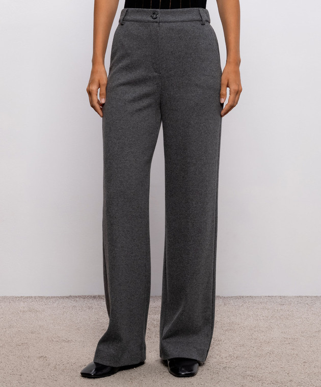 Max Mara Weekend Серые брюки DORATA WKDORATA изображение 3