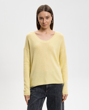 Allude Желтый пуловер из кашемира 26211212
