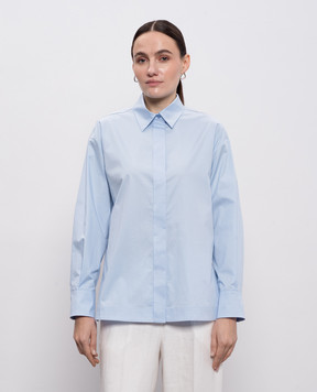 Peserico Блакитна сорочка з ланцюжком моніль A0683901979
