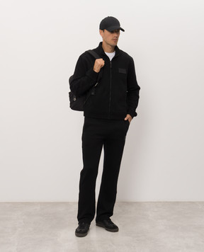Givenchy Черная спортивная куртка с шерстью BM30N03YT8