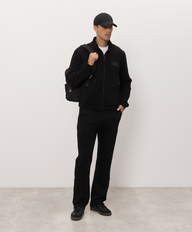 Givenchy Черная спортивная куртка с шерстью BM30N03YT8 изображение 2