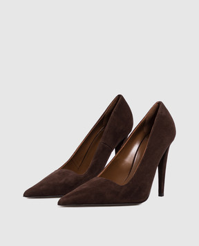 Giuseppe Zanotti Коричневі замшеві туфлі Desideria I660005