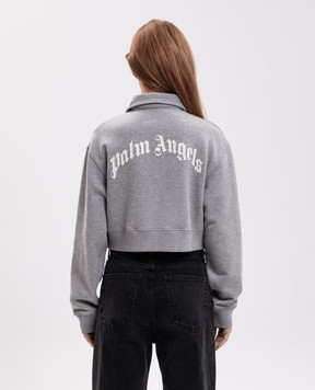 Palm Angels Сірий світшот з блискавкою PAWGC003FL001