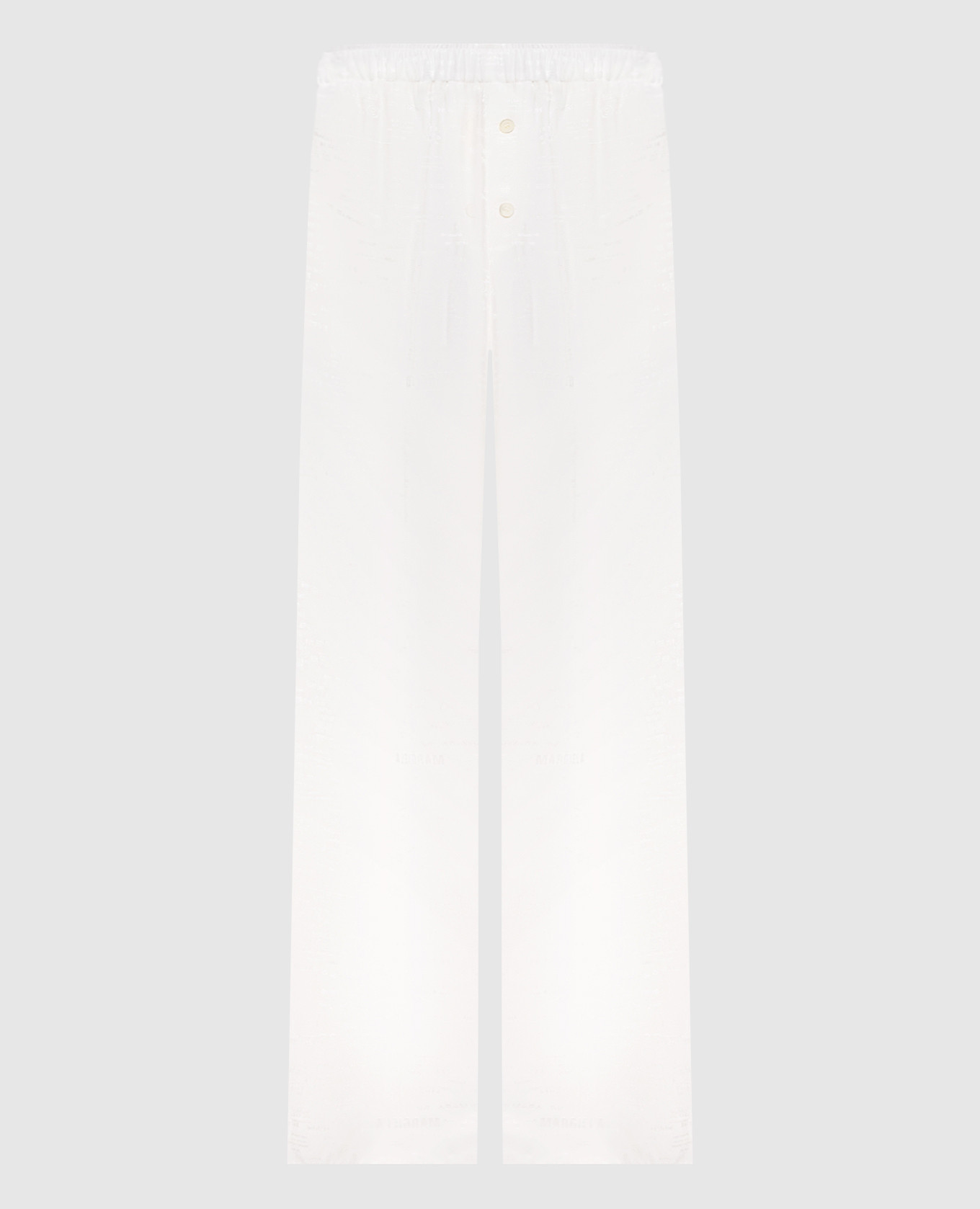 Белые брюки в принт