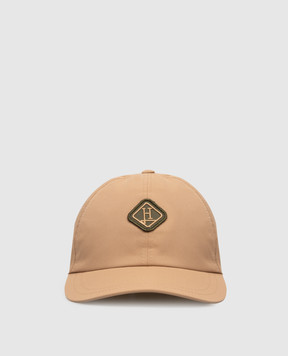 Herno Коричнева кепка з нашивкою монограми BER00068D12531