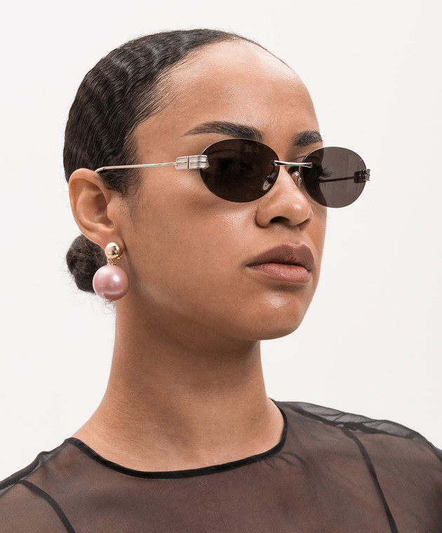Balenciaga овальні сонцезахисні окуляри Gossip 871109T0005 зображення 2