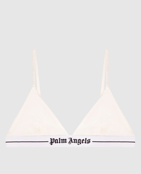 Palm Angels Бралет кольору айворі з логотипом PLA1UWTP06SI