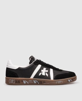 Premiata Черные кожаные кроссовки BONNIE BONNIE