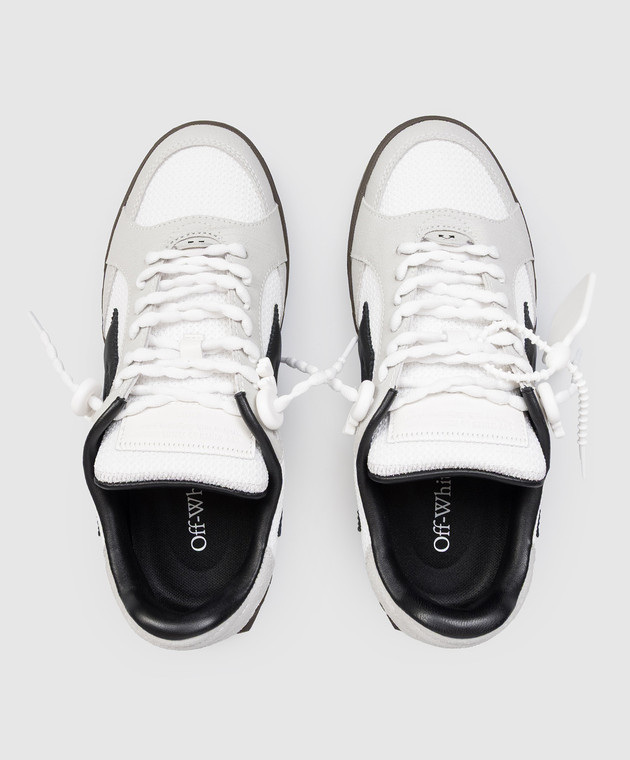 Off-White Белые кроссовки End Of Play с контрастным логотипом OWIA28NS26FAB001 изображение 4