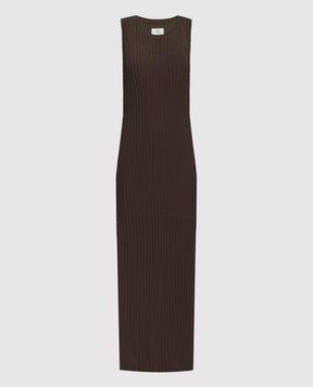Loulou de Saison Коричневое платье ICARIA ICARIA