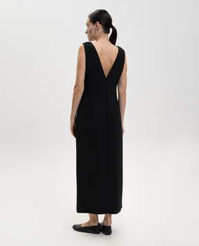 The Row Чорна сукня Telorin із шовку 10528W3886