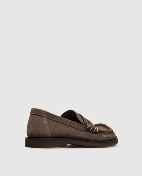 JW Anderson Коричневі замшеві лофери MO0005LA0415
