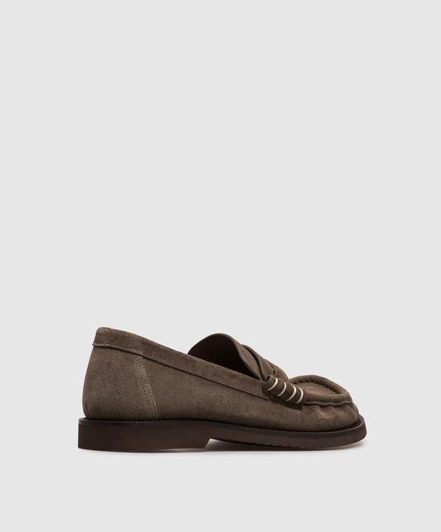 JW Anderson Коричневі замшеві лофери MO0005LA0415 зображення 3