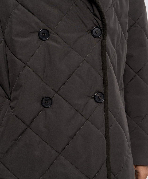 Kiton Зеленая удлиненная куртка D62625K0555L изображение 5