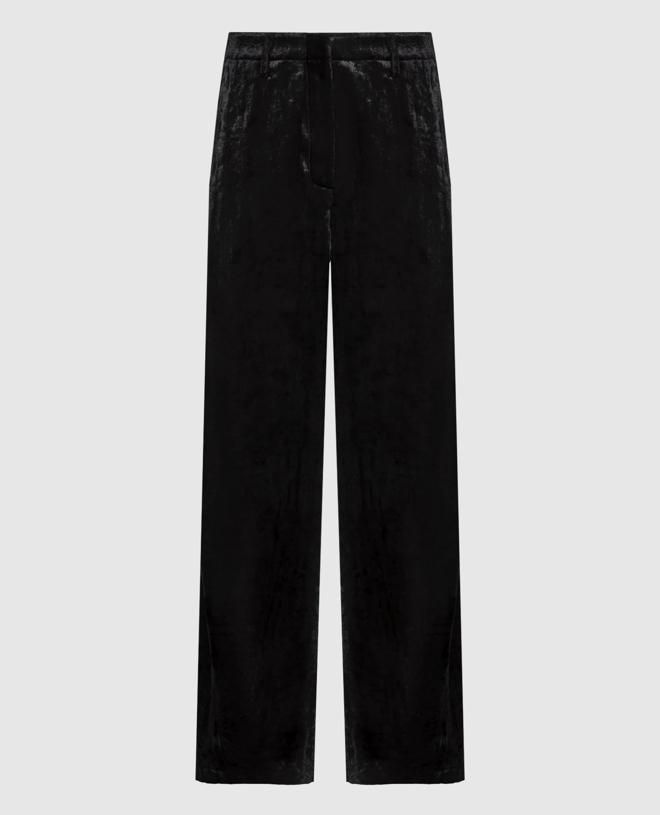 Чорні оксамитові штани