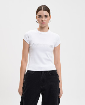 Alexander Wang Белая футболка с логотипом 1CC1261209
