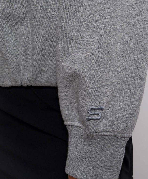 Max Mara Sportmax Сіра меланжева спортивна куртка FASHION SPDFASHION зображення 4