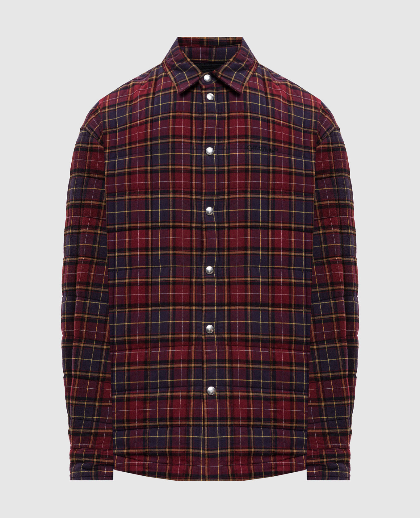 

Бордовая куртка в стиле рубашки в клетку, Бордовый, Куртки