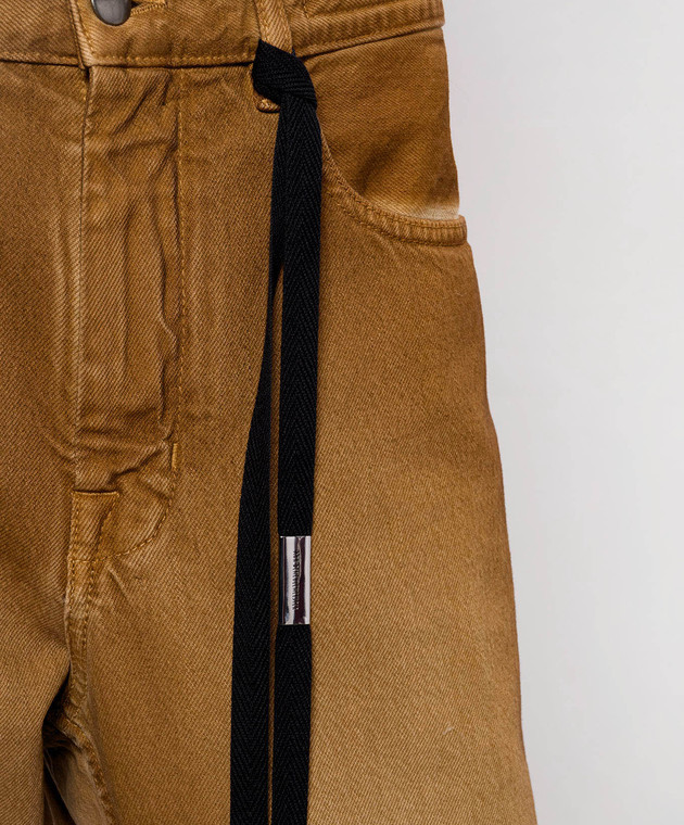 Ann Demeulemeester Коричневые джинсы клеш Genoveva B0013624FA756 изображение 5