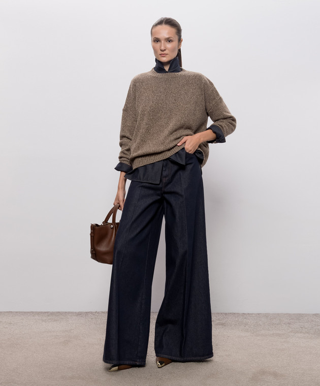 Max Mara Weekend Коричневий светр SIBARI з вовни WKDSIBARI зображення 2