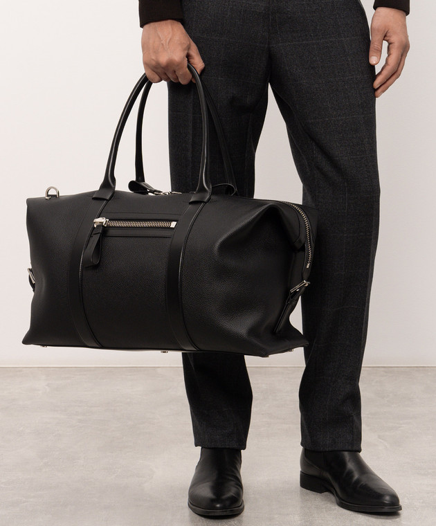 Tom Ford Черная кожаная дорожная сумка H0775LCL213S изображение 2