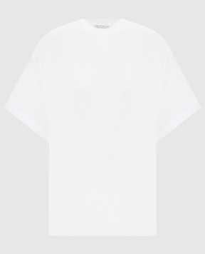 Brunello Cucinelli Белая вязаная футболка M19259500