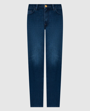 Stefano Ricci Синие джинсы с эффектом потертости MST61B2090T0214