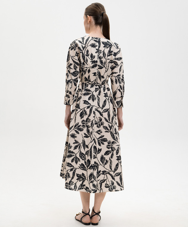 Max Mara Бежевое платье CAMINO в принт MXMCAMINO изображение 3