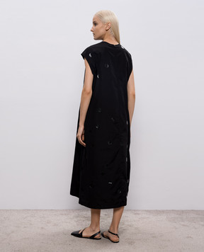 Y`S Yamamoto Чорна сукня міді YQD05025