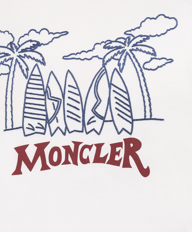 Moncler ENFANT Дитячий синій костюм з вишивкою L19548M0001589AFV зображення 3